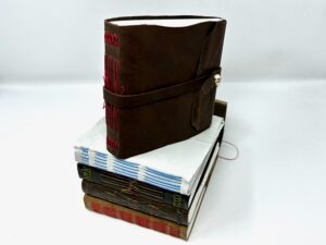 Bookmaking class: Make your own leather-bound sketchbook – Tear Cap  Workshops